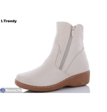 Черевики жіночі на зиму (6 пар р.37-42) бежевий  "Trendy"