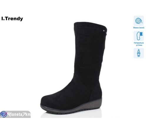 Чоботи жіночі на зиму (6 пар р.37-42) чорний "Trendy" Чоботи жіночі на зиму (6 пар р.37-42) чорний "Trendy"