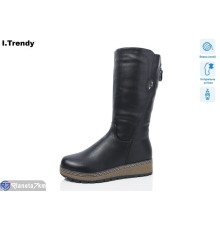 Чоботи жіночі на зиму (6 пар р.37-42) чорний  "Trendy"