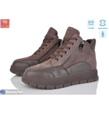 Черевики жіночі на зиму (6 пар р.36-40) коричневий  "PLPS"