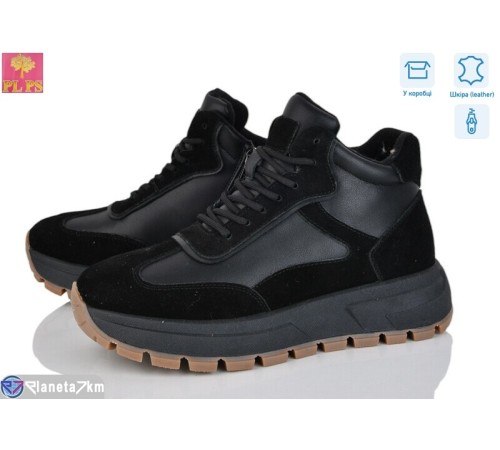 Черевики жіночі на зиму (6 пар р.36-40) чорний  "PLPS"