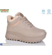 Кросівки жіночі на зиму (8 пар р.36-41) бежевий  "HENGJI-ELENA"