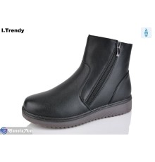 Черевики жіночі на зиму (8 пар р.37-42) чорний  "Trendy"