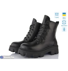 Черевики жіночі на зиму (6 пар р.36-40) чорний  "Linda"
