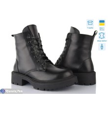 Черевики жіночі на зиму (6 пар р.36-40) чорний  "Linda"