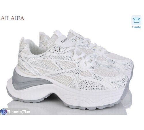 Кросівки жіночі на весну/осінь (8 пар р.36-41) білий  "Latifa"