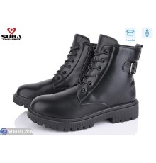 Черевики жіночі на весну/осінь (8 пар р.37-42) чорний  "SUBA"