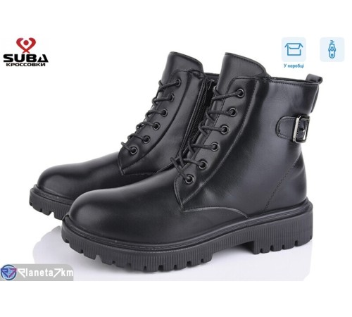 Черевики жіночі на весну/осінь (8 пар р.37-42) чорний  "SUBA"