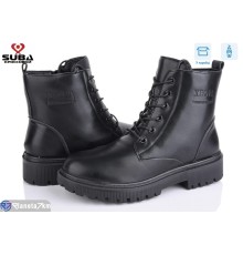 Черевики жіночі на весну/осінь (8 пар р.37-42) чорний  "SUBA"