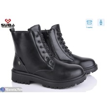 Черевики жіночі на весну/осінь (8 пар р.37-42) чорний  "SUBA"