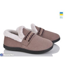 Тапки жіночі на весну/осінь (8 пар р.37-41) коричневий  "LEO"