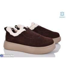 Кросівки жіночі на зиму (8 пар р.37-41) коричневий  "LIMPO"