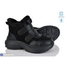 Черевики жіночі на зиму (8 пар р.37-41) чорний  "LIMPO"