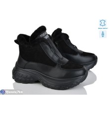 Черевики жіночі на зиму (8 пар р.37-41) чорний  "LIMPO"