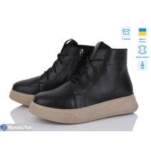 Черевики жіночі на весну/осінь (6 пар р.36-40) чорний  "Speranza"