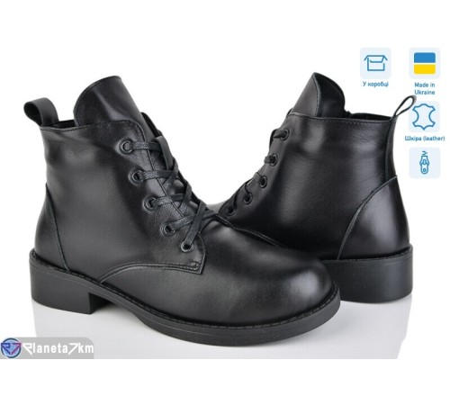 Черевики жіночі на зиму (6 пар р.36-40) чорний  "Linda"
