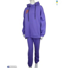 Спортивний костюм жіночий на весну/осінь (2 шт. р.сетка L-XL) фіолетовий  "Kalabok"