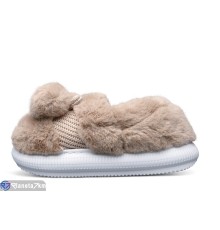 Тапки жіночі на зиму (12 пар р.36-41) коричневий  "LULI"