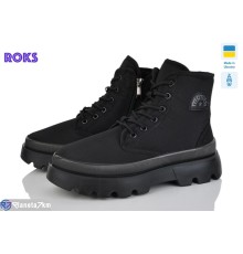 Черевики жіночі на зиму (6 пар р.37-41) чорний  "Roks"