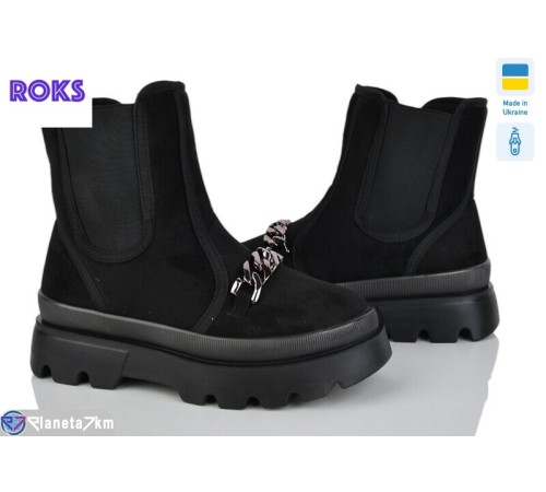 Черевики жіночі на весну/осінь (6 пар р.37-41) чорний  "Roks"