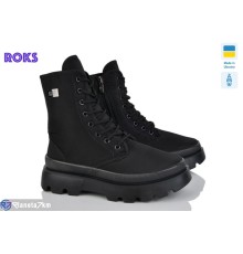 Черевики жіночі на зиму (6 пар р.37-41) чорний  "Roks"