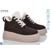Черевики жіночі на зиму (6 пар р.36-40) коричневий  "LOTOS"