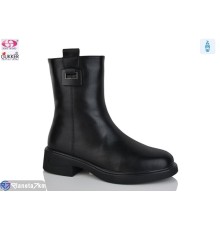 Черевики жіночі на зиму (8 пар р.36-40) чорний  "Gukkcr"