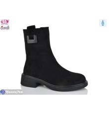 Черевики жіночі на зиму (8 пар р.36-40) чорний  "Gukkcr"