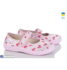 Тапки дитячі на весну/осінь (7 пар р.24-30) рожевий  "FLORIK"