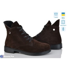 Черевики жіночі на зиму (6 пар р.37-40) коричневий  "Linda"