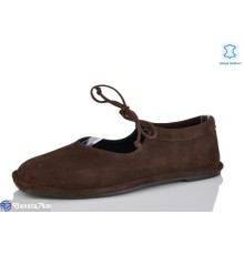 Туфлі жіночі на весну/осінь (8 пар р.36-41) коричневий  "VIOLA"