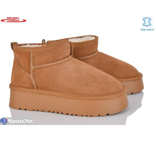 Уггі жіночі на зиму (6 пар р.36-41) camel  "Seven"