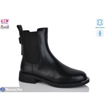 Черевики жіночі на весну/осінь (8 пар р.36-40) чорний  "Gukkcr"