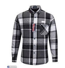 Сорочка чоловіча на зиму (5 шт. р.сетка XL-5XL) колір як на фото  "Peton"