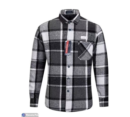 Сорочка чоловіча на зиму (5 шт. р.сетка XL-5XL) колір як на фото  "Peton"