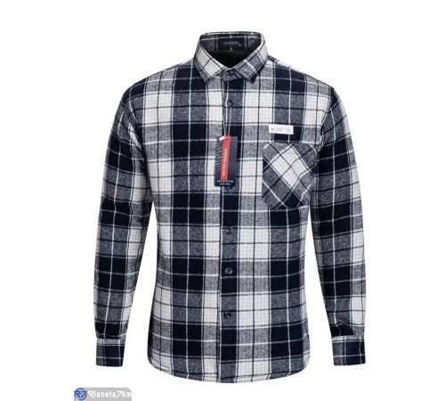 Сорочка чоловіча на зиму (5 шт. р.сетка XL-5XL) колір як на фото  "Peton"