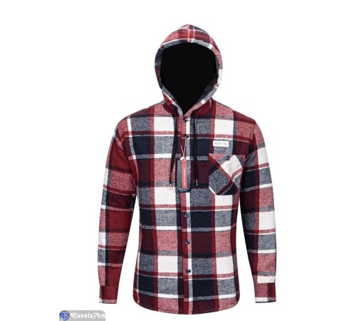 Сорочка чоловіча на зиму (5 шт. р.сетка XL-5XL) колір як на фото  "Peton"