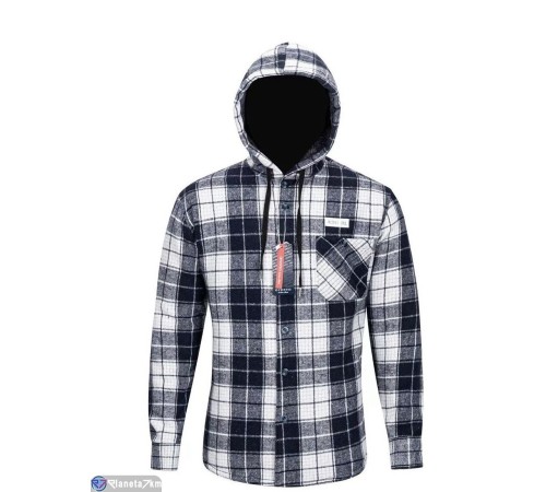 Сорочка чоловіча на зиму (5 шт. р.сетка XL-5XL) колір як на фото  "Peton"