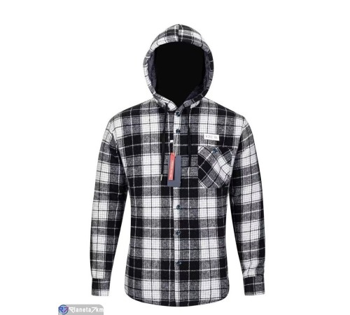 Сорочка чоловіча на зиму (5 шт. р.сетка XL-5XL) колір як на фото  "Peton"