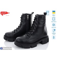Черевики жіночі на зиму (6 пар р.36-40) чорний  "ARTO"