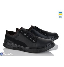 Кросівки чоловічі на зиму (8 пар р.40-45) чорний  "LEOBAZA"