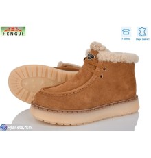Черевики жіночі на зиму (8 пар р.36-41) camel  "HENGJI-ELENA"