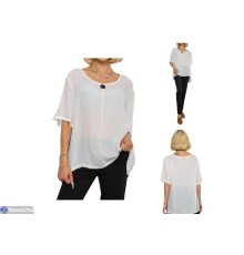 Футболка жіноча на літо (4 шт. р.сетка XL-4XL) білий  "Masari"
