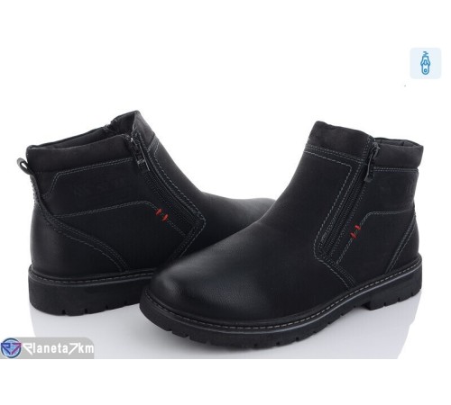 Черевики чоловічі на зиму (8 пар р.40-45) чорний  "NASTEA"