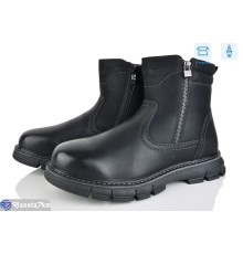 Черевики чоловічі на зиму (8 пар р.40-45) чорний  "NASTEA"