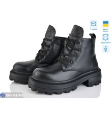 Черевики жіночі на зиму (6 пар р.36-40) чорний  "Linda"