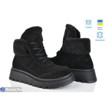 Черевики жіночі на зиму (6 пар р.36-40) чорний  "Linda"
