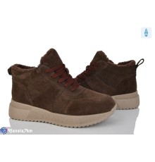 Черевики жіночі на зиму (6 пар р.36-41) коричневий  "Kenoa"