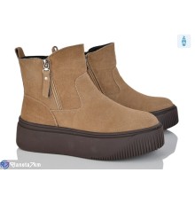 Черевики жіночі на зиму (6 пар р.36-41) коричневий  "Kenoa"