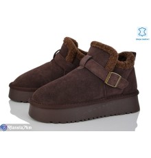 Черевики жіночі на зиму (8 пар р.37-42) коричневий  "Kenoa"